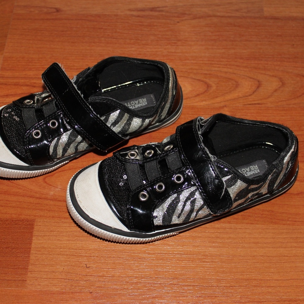 Kenneth Cole Girls Sneakers Glitter Sequins Shoes - Picture 7 of 8